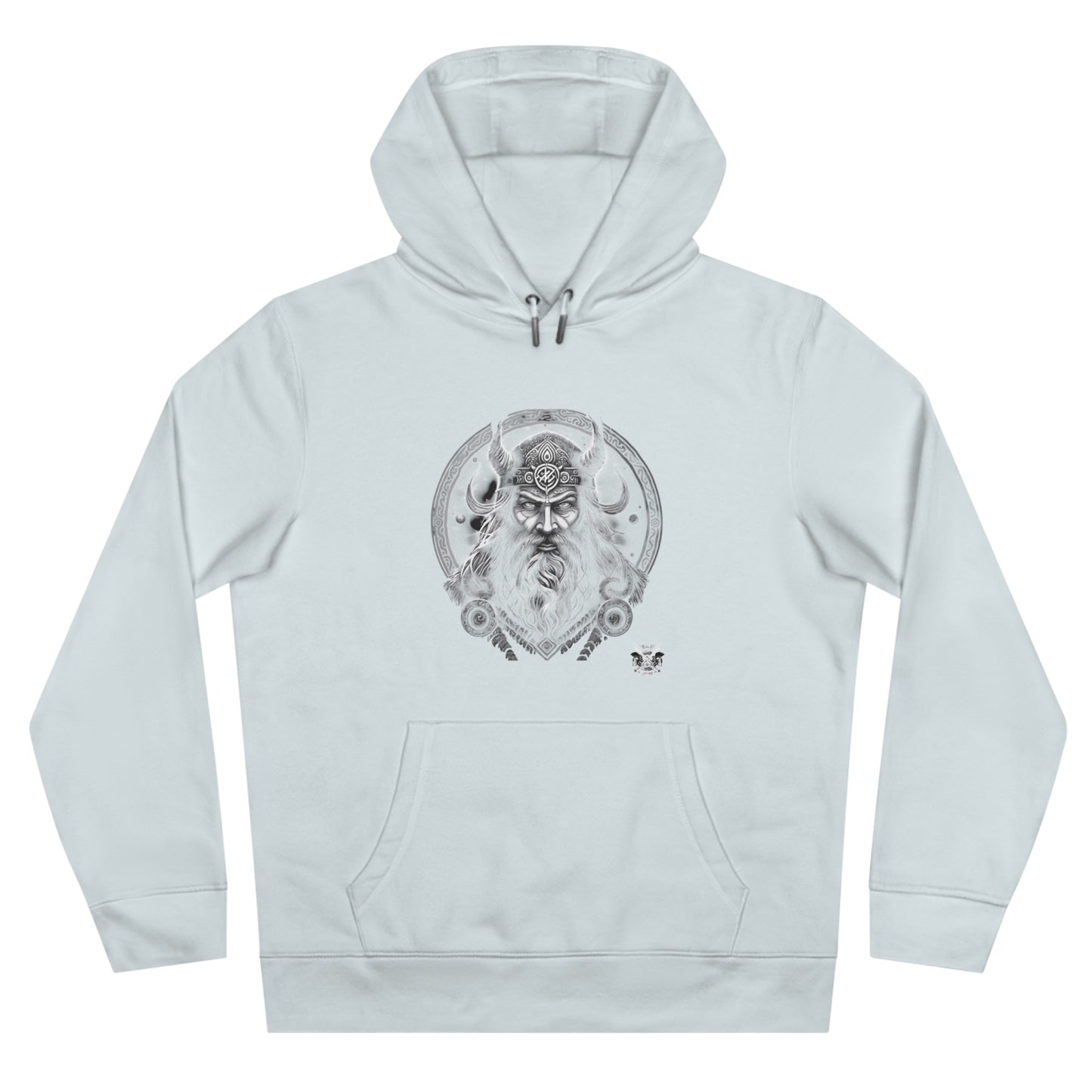 Viking Collection Hoodie — Vintage Viking King Portrait Hooded Sweatshirt