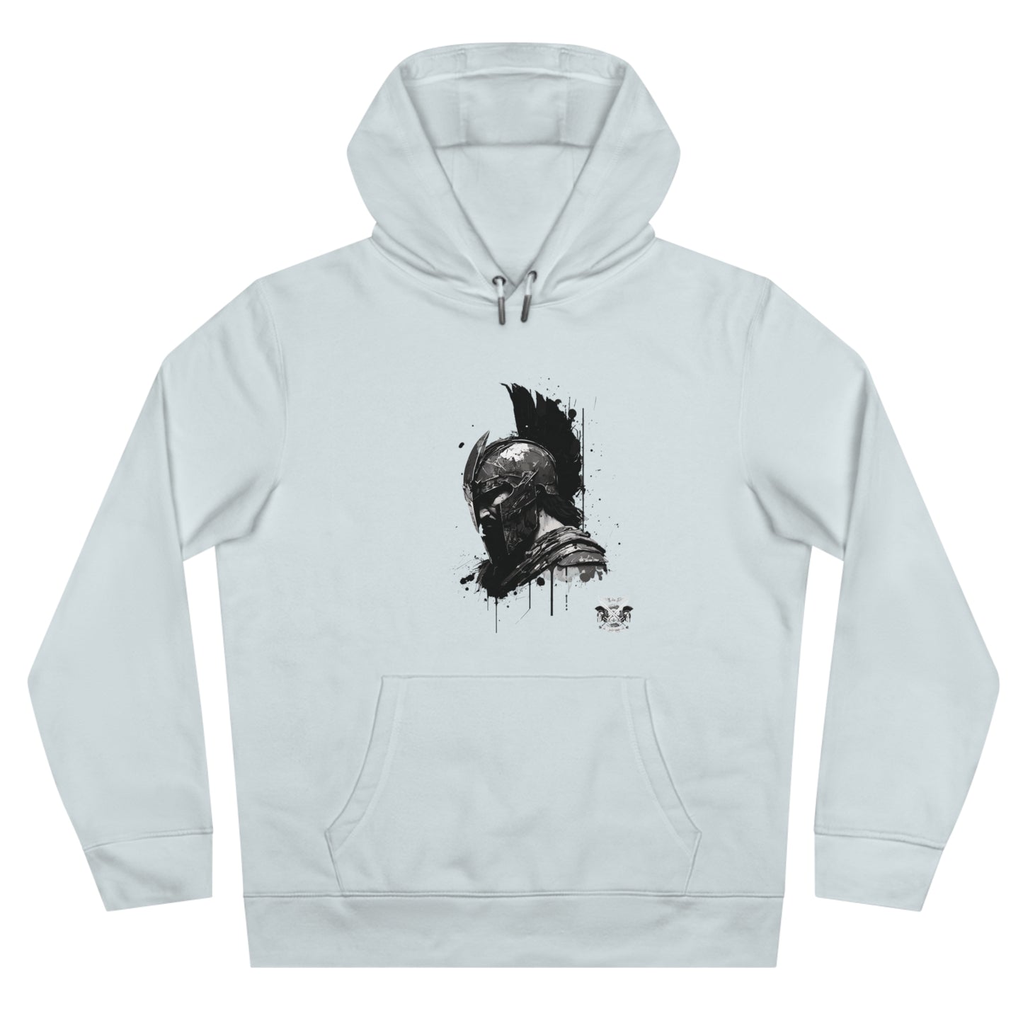 Spartan Collection Hoodie — Grunge Warrior Helmet Graphic Sweatshirt