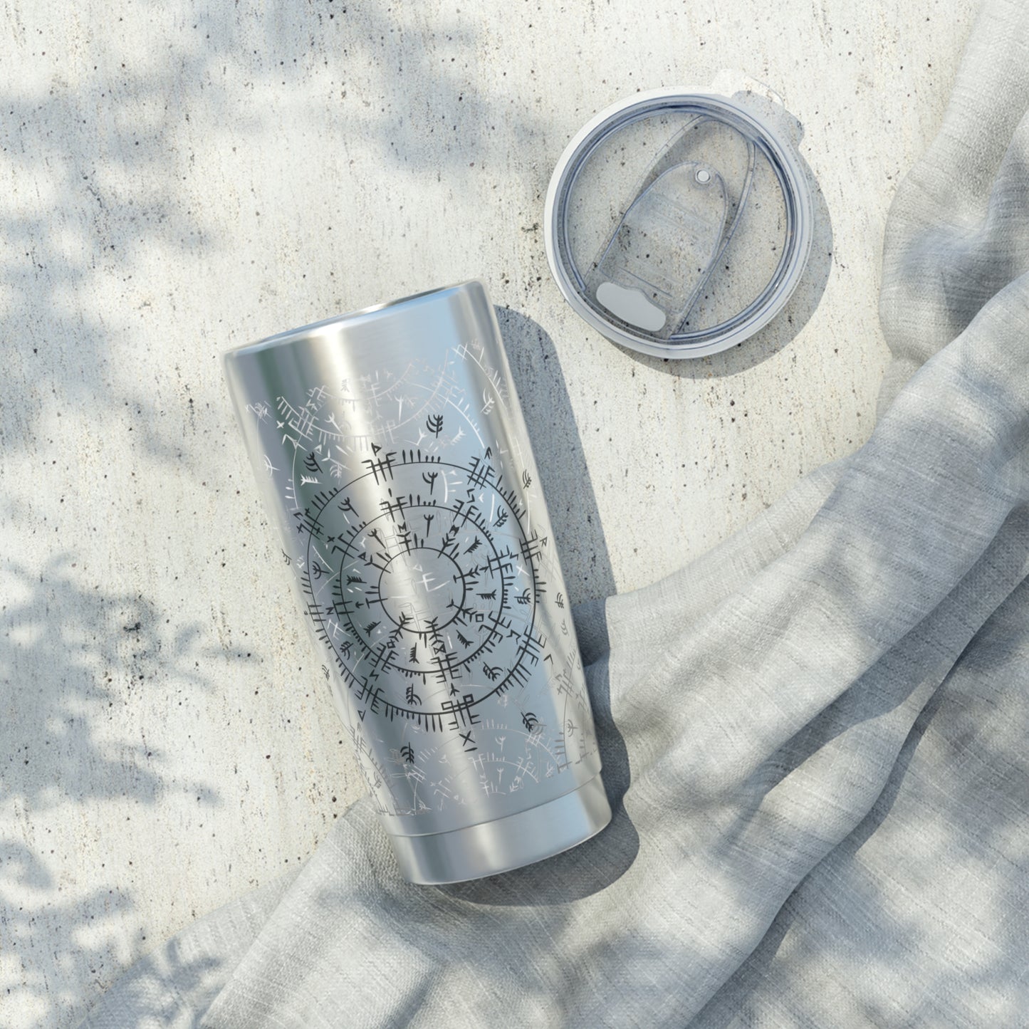Viking Collection — Norse Compass Vegvísir 20oz (591ml) Insulated Stainless Steel Cup