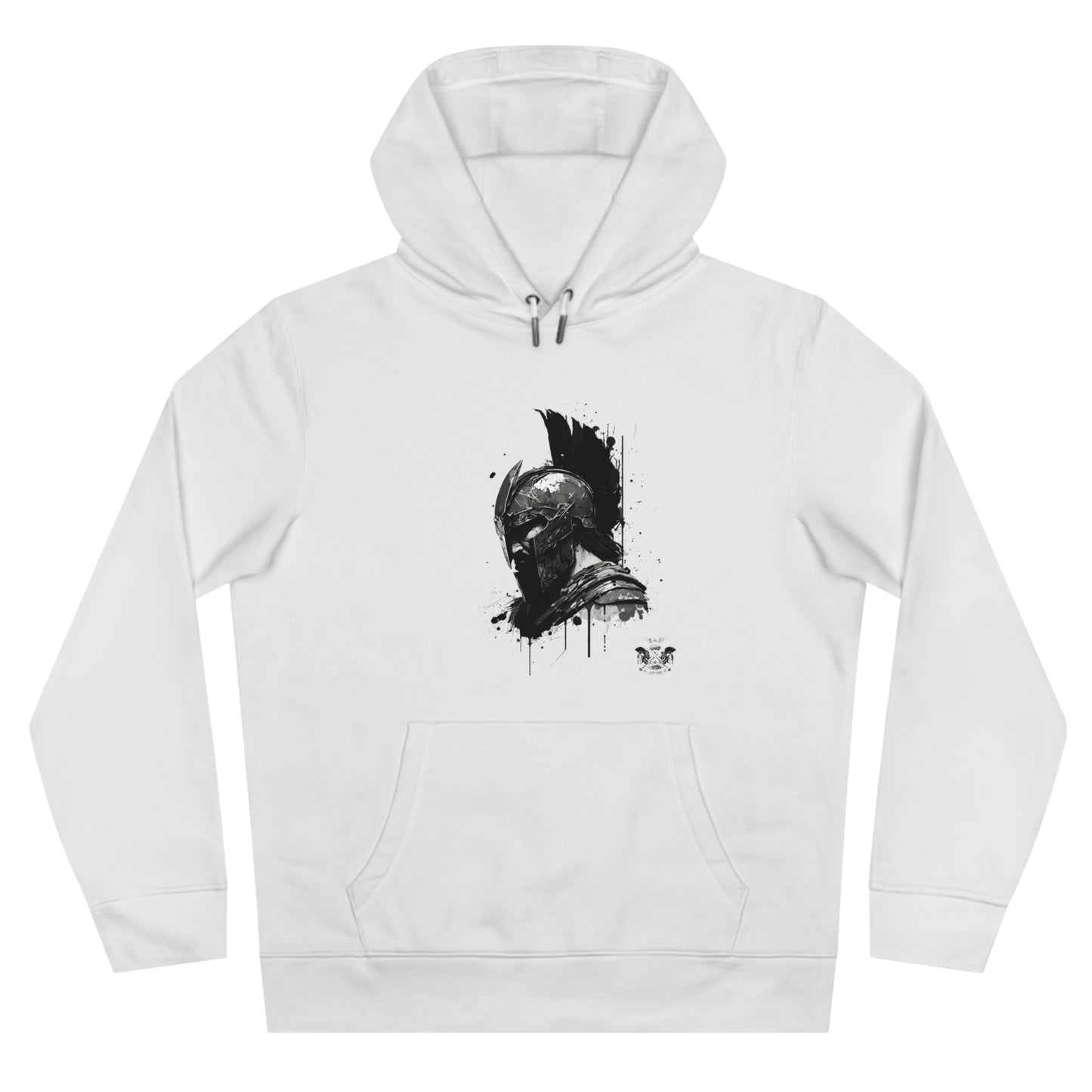 Spartan Collection Hoodie — Grunge Warrior Helmet Graphic Sweatshirt