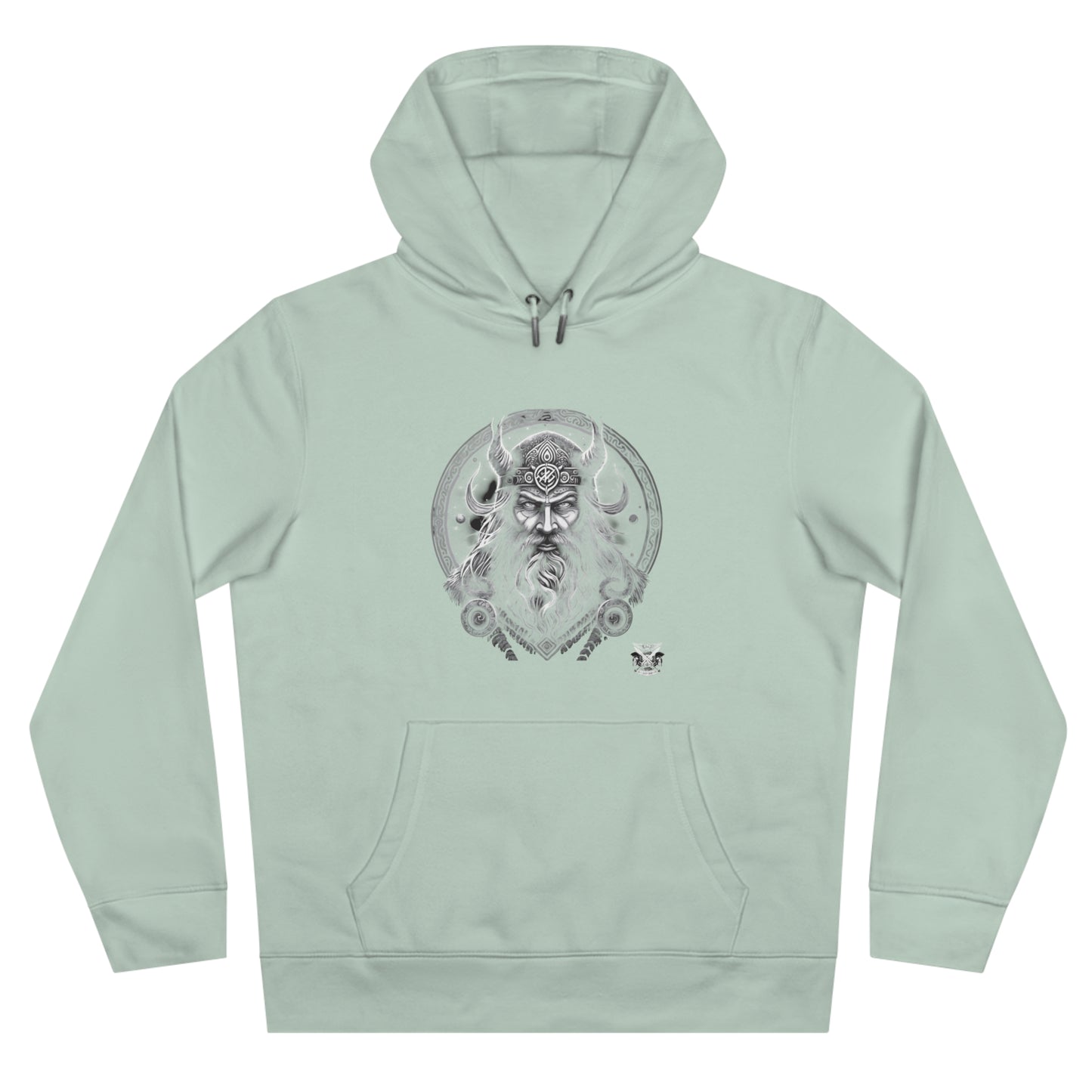 Viking Collection Hoodie — Vintage Viking King Portrait Hooded Sweatshirt