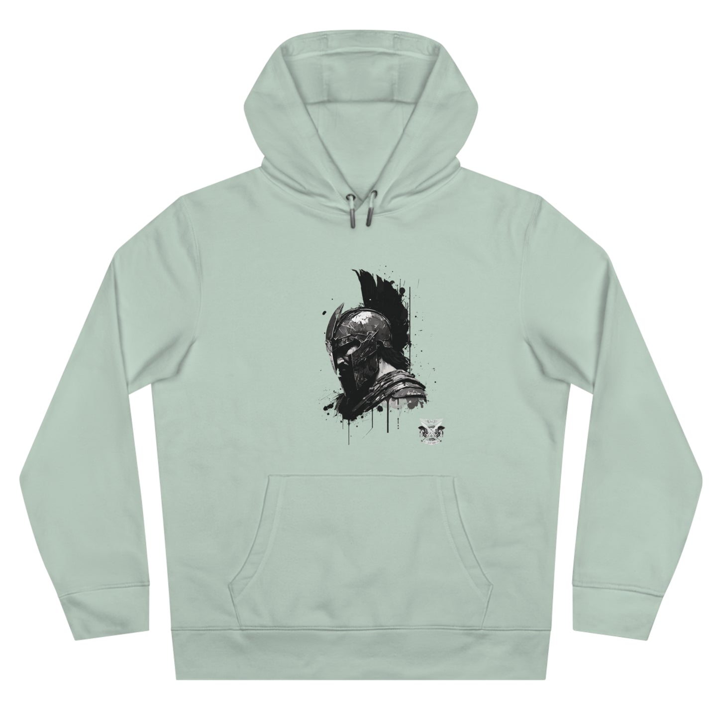 Spartan Collection Hoodie — Grunge Warrior Helmet Graphic Sweatshirt